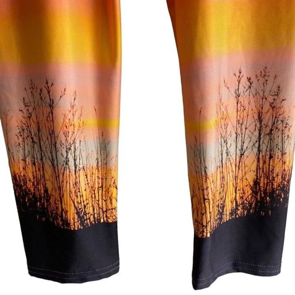 Women's Leggings Size S Ash Photo Design Graphic Art Sunset - Picture 8 of 10